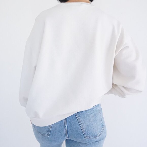 Vintage Delta Country Pumpkin Sweatshirt White 90s Fall Grandmacore Cabincore XL - Picture 2 of 11